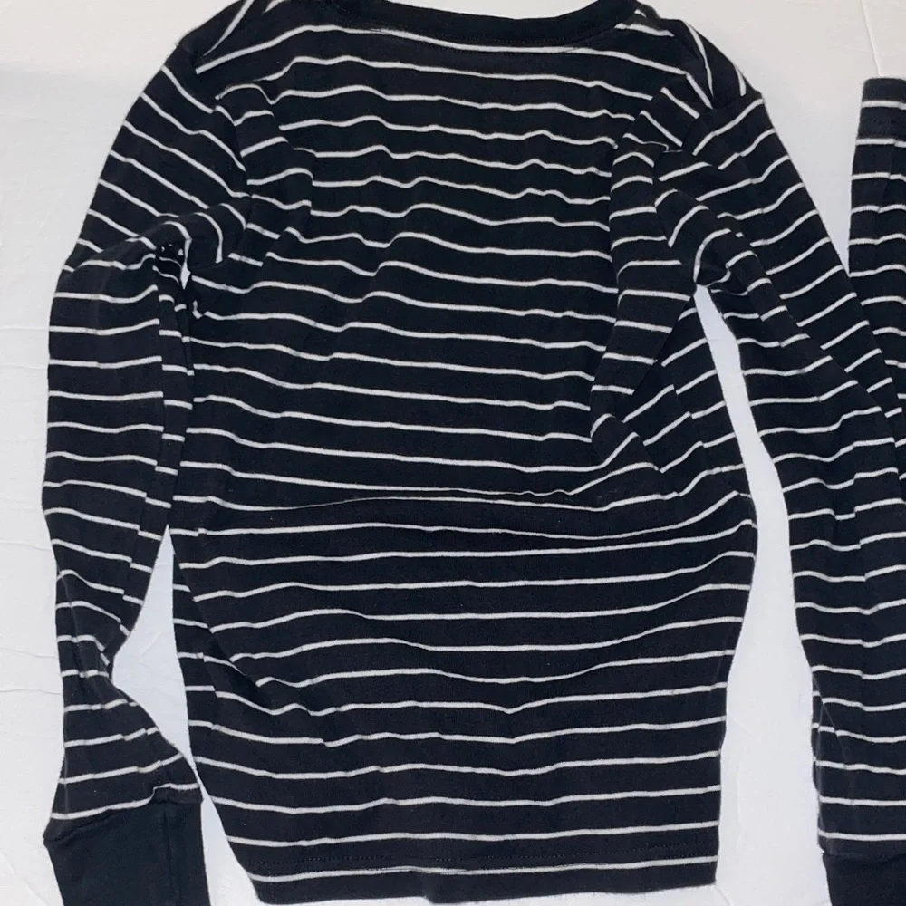 Carter's Black and White Striped Pajama Set - Picture 5 of 8